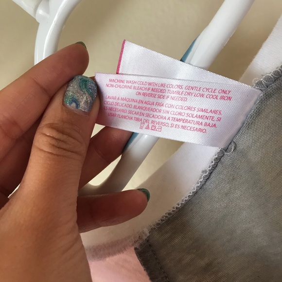 No Boundaries Pink/Gray/White Short Sleeve - Picture 6 of 6